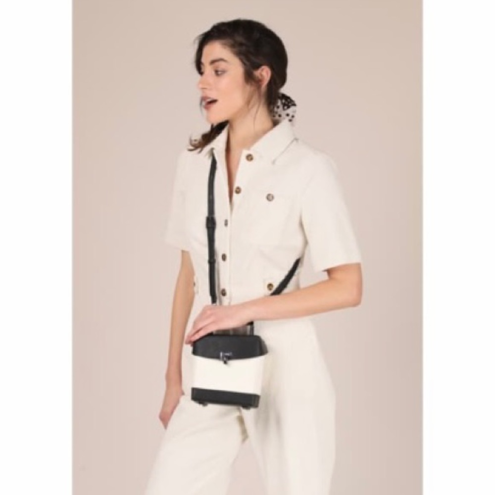 Botkier Mini Lennox Leather Lunchbox Crossbody Bag